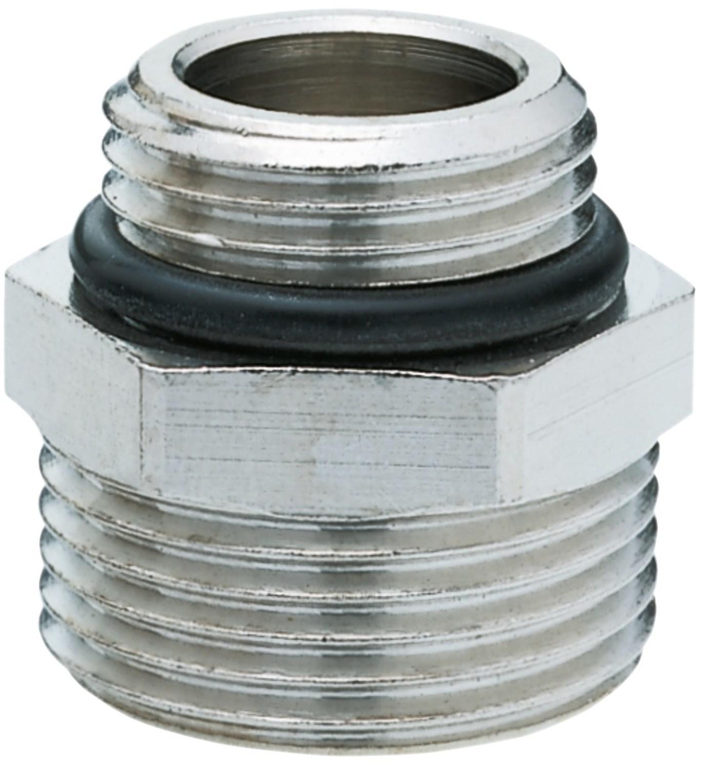 Hummel MKV-Anschlussnippel G 1/2 x G 3/4 Eurokonus, Messing vernickelt 2554123401 - Bild 1