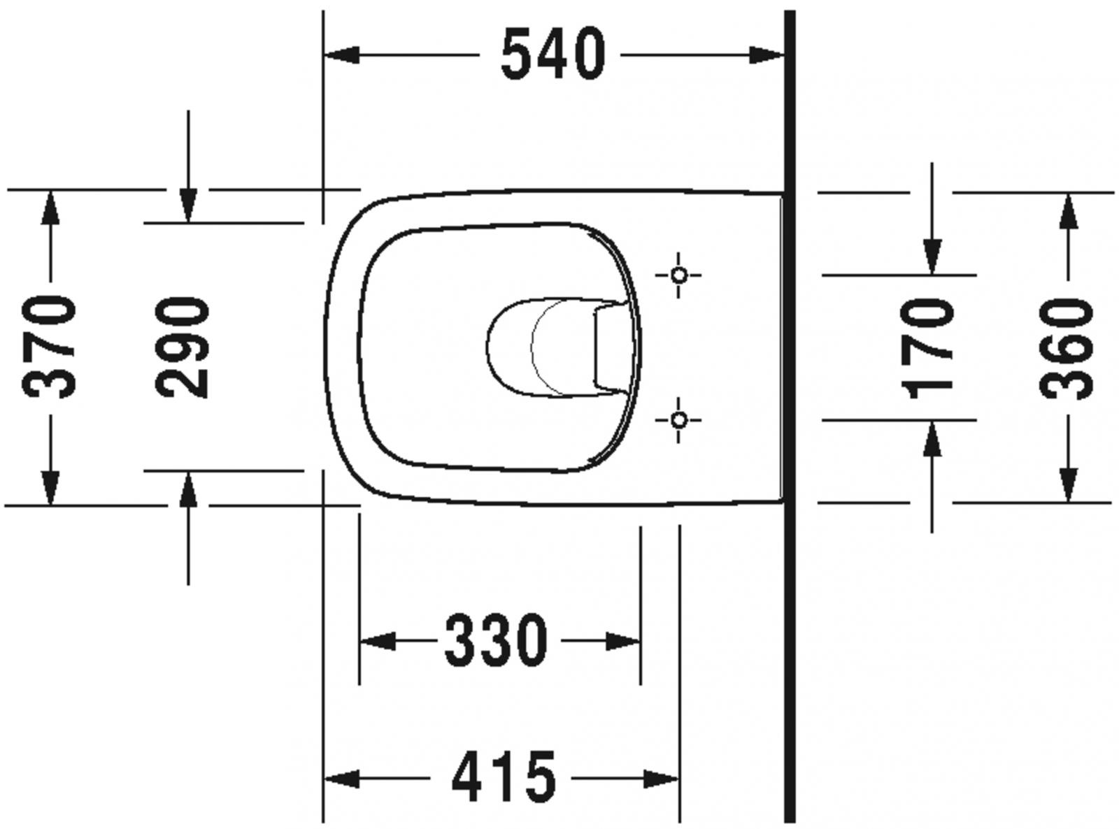 Duravit DuraStyle Wand-WC Rimless Set spülrandlos weiß, mit WC-Sitz und Absenkautomatik - Bild 3