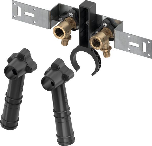 TECEflex Montageeinheit mit Wandscheiben 16x1/2'' RG Stichmaß 80 mm 720565 - Bild 1