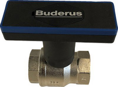 Logafix Kugelhahn 1 1/2'' PN 40 Messing vernickelt, beidseitig Innengewinde 7738342208 - Bild 1