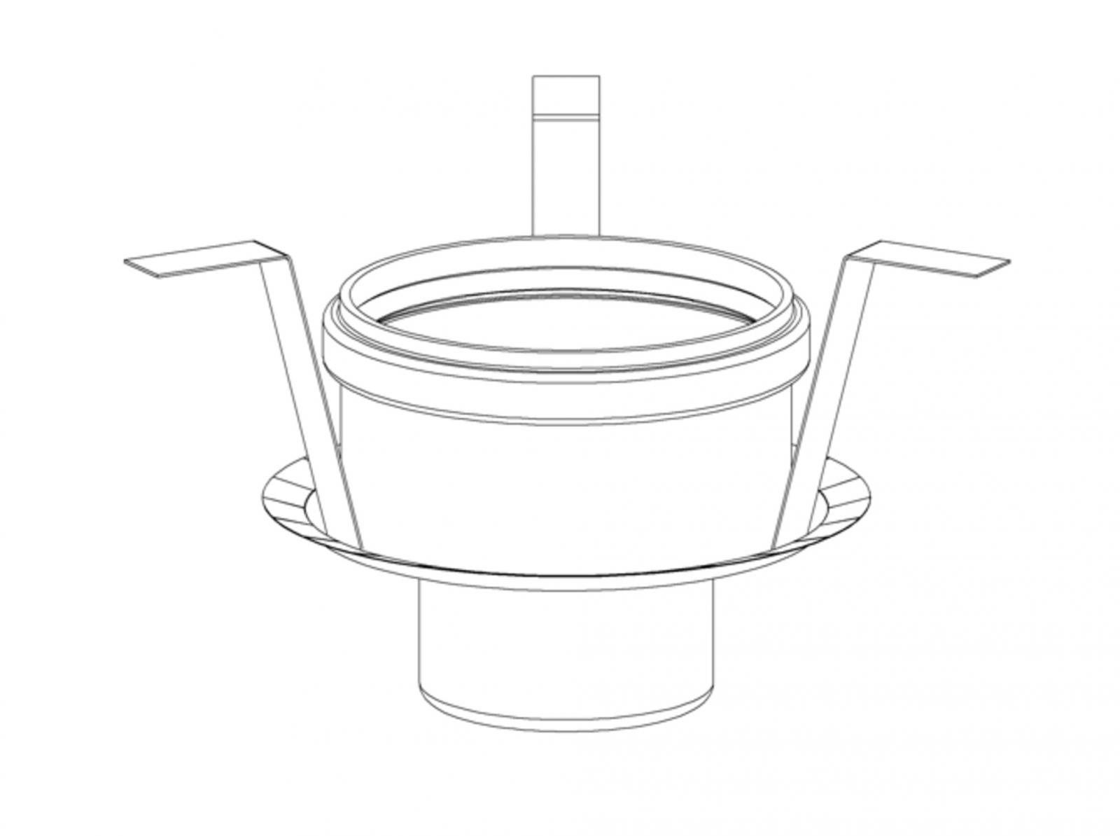 Dallmer Brandschutz-Rohbauelement 1 DN 50/DN 70 515018 - Bild 3