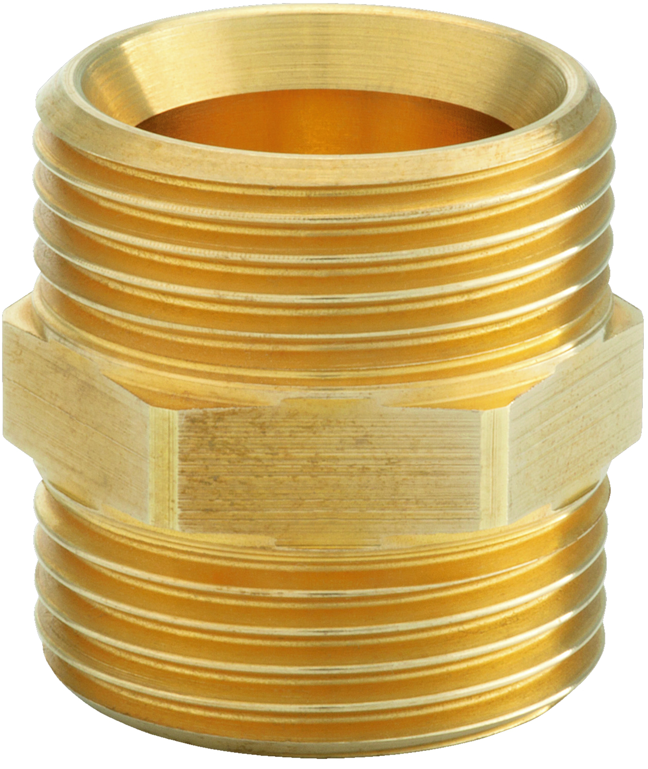 Hummel MKV-Kupplungsnippel G 3/4 x G 3/4 Eurokonus, Messing blank, für Trinkwasser 2253343400 - Bild 1