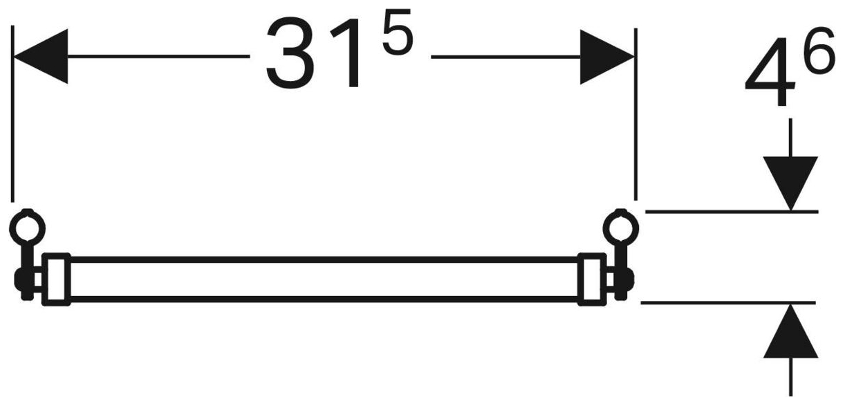 Geberit Publica Klapprost Edelstahl mit Puffern 552201000, für Geberit Ausgussbecken  - Bild 4