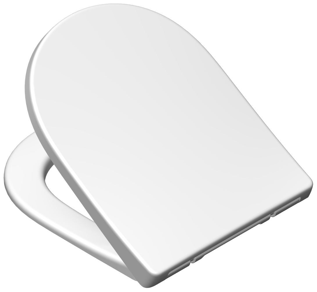 VIGOUR Wand-Tiefspül-WC derby V3 PflegetectPlus weiss, spülrandlos, WC Sitz mit Absenkautomatik