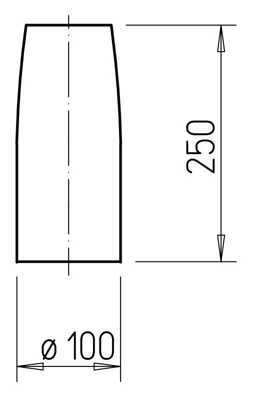 Helios Einschub-Telefonieschalldämpfer ETS 100 Polyurethanschaum ND 100 mm Nr. 4521 - Bild 2