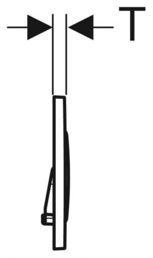 Geberit Betätigungsplatte Sigma20 2-Mengen mattchrom-lackiert 115.882.JQ.1 - Bild 3