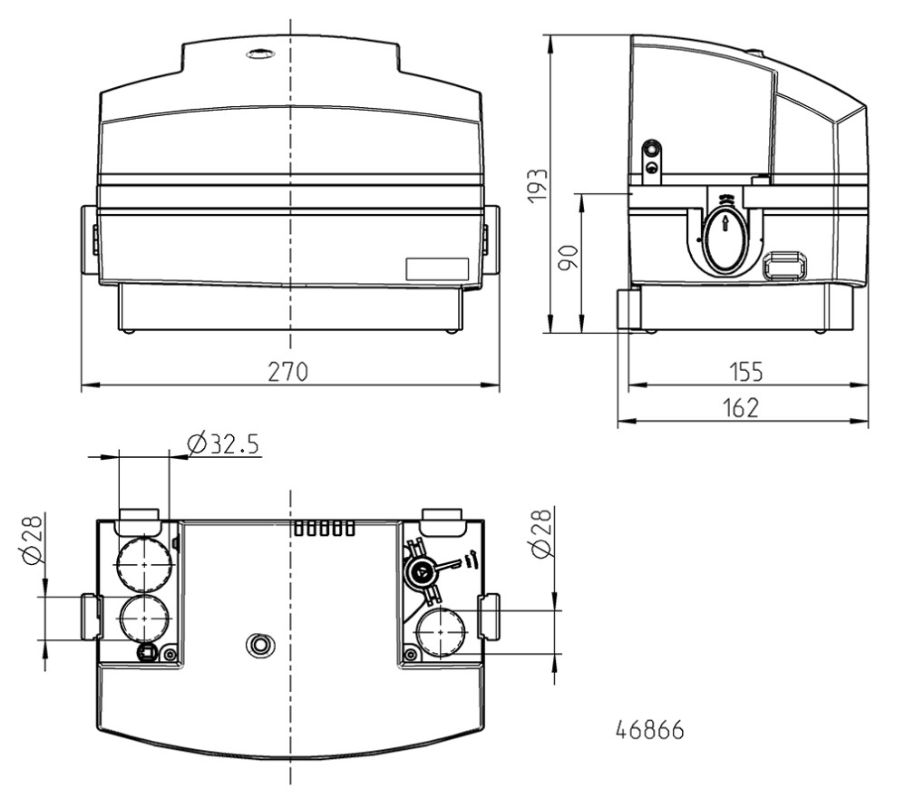 Jung Kondensatpumpe K2 PLUS Förderhöhe 3,5 Meter mit PVC-Druckschlauch 6 m JP46589 - Bild 2