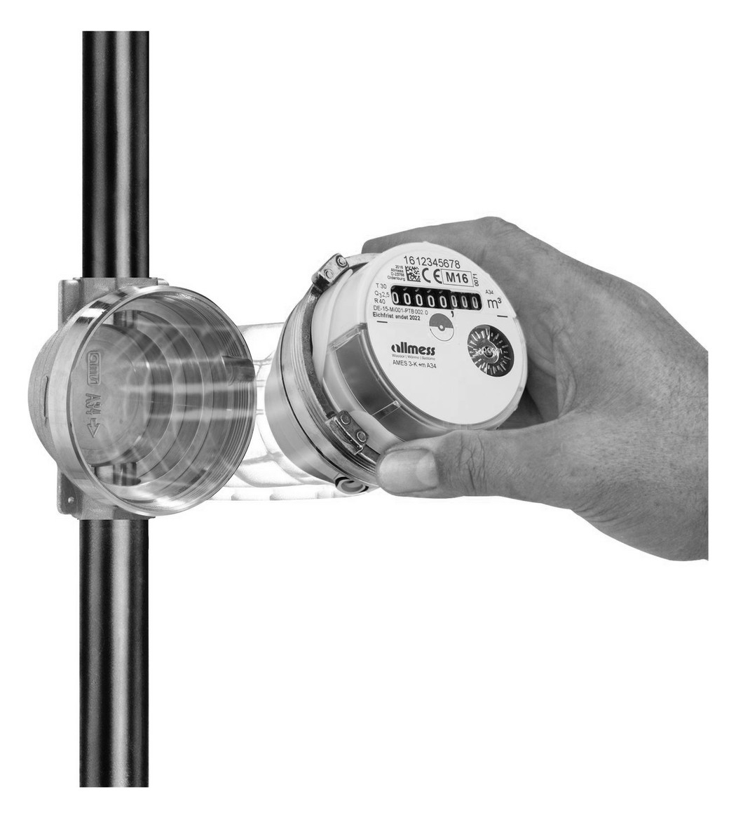 Allmess Einrohranschlussteil EAT 22 mm Löt-3, für UP 6000-MK und MES 3-K/W, 0105000006 - Bild 2