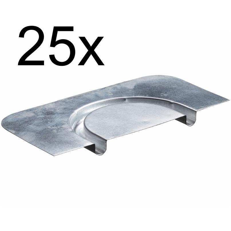 Empur OPTIMAL II Alu-Umlenkblech, Verlegeabstand RA 12,5 cm 030421 für Systemplatte (VPE 25) - Bild 1