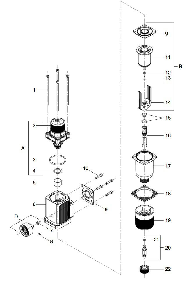 JUDO Ersatzteilset Filterglocke 2170441, für BIKO und Gubi-E 3/4'' bis 1 1/4'' - Bild 2