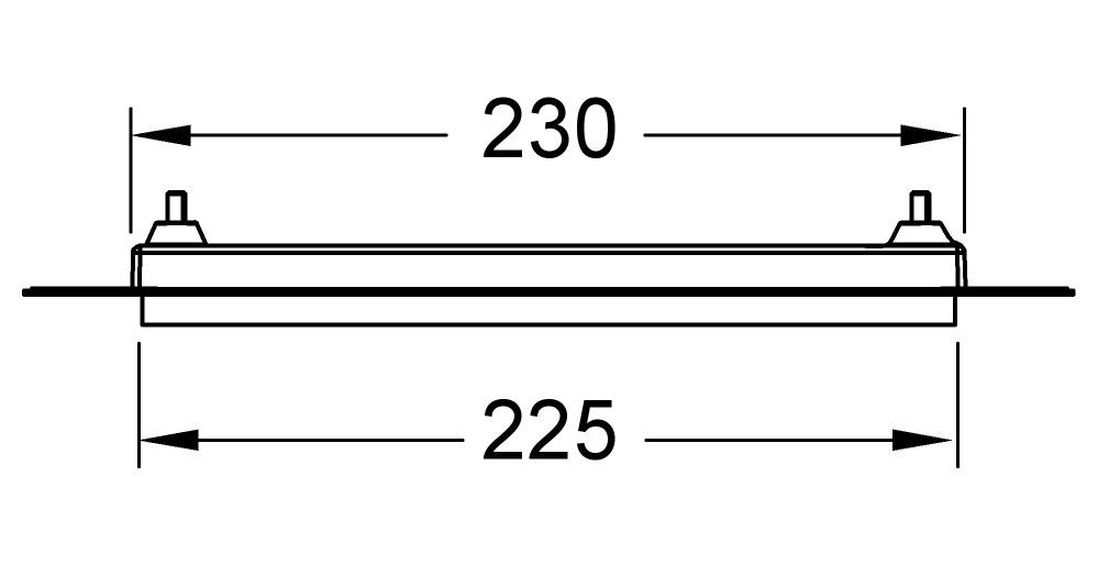 TECE Einbaurahmen flächenbündige Montage schwarz 9240647 - Bild 4