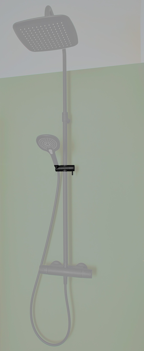 VIGOUR Gleitschieber derby Safe Tec schwarz matt, für Duschsystem Thermostat - Bild 1