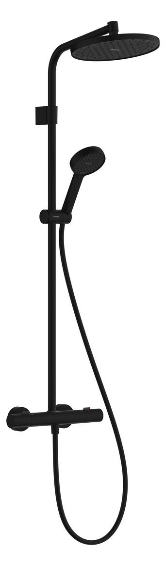 Hansgrohe Activera S Showerpipe 240 1jet EcoSmart mit Ecostat Fine matt schwarz