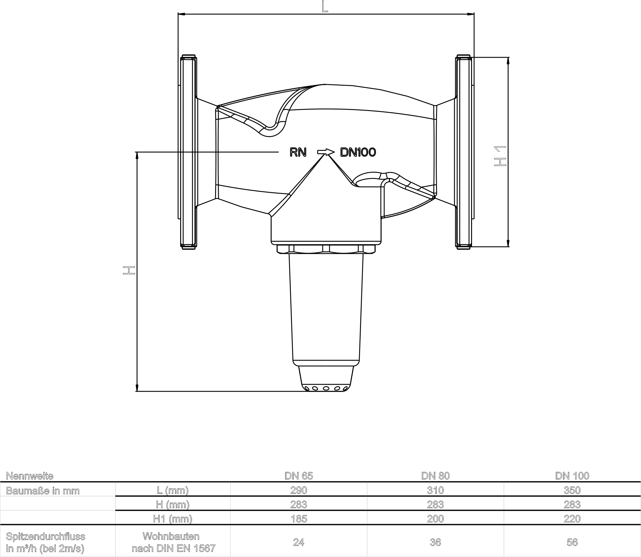 SYR Flanschdruckminderer DN 100 R 4" 6247.100.000