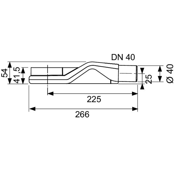 TECEdrainline Ablauf DN 40 superflach, seitlicher Anschluss, Ablaufleistung 1,3 l/s 650004 - Bild 2