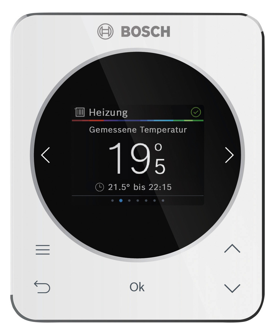 BOSCH raumtemperaturgeführter Regler CR 120 für 1 Heizkreis mit 2,4 Zoll Display 7738112950 - Bild 1