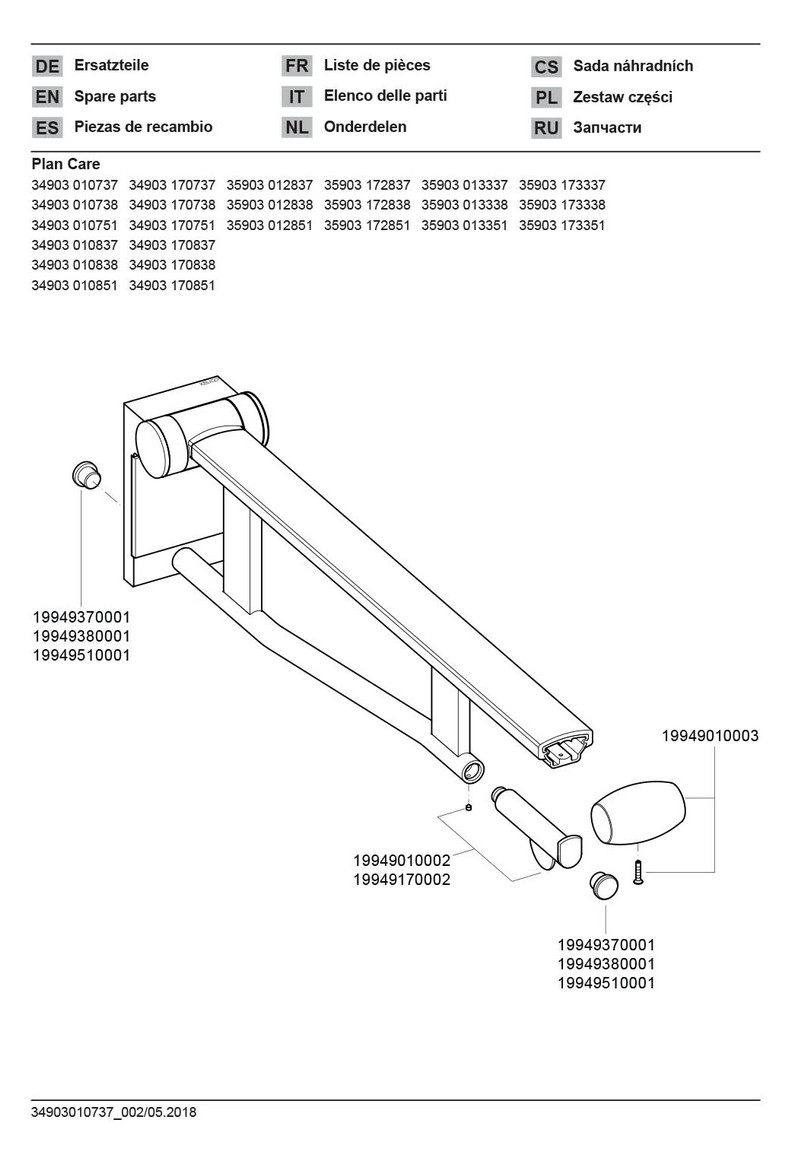 Keuco Stützklappgriff WC Plan Care verchromt 34903010737 - Bild 3