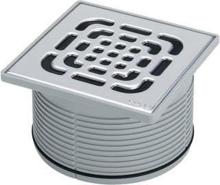 Viega Aufsatz 150x150mm 4922.5 grau Edelstahlrost 555498 - Bild 1