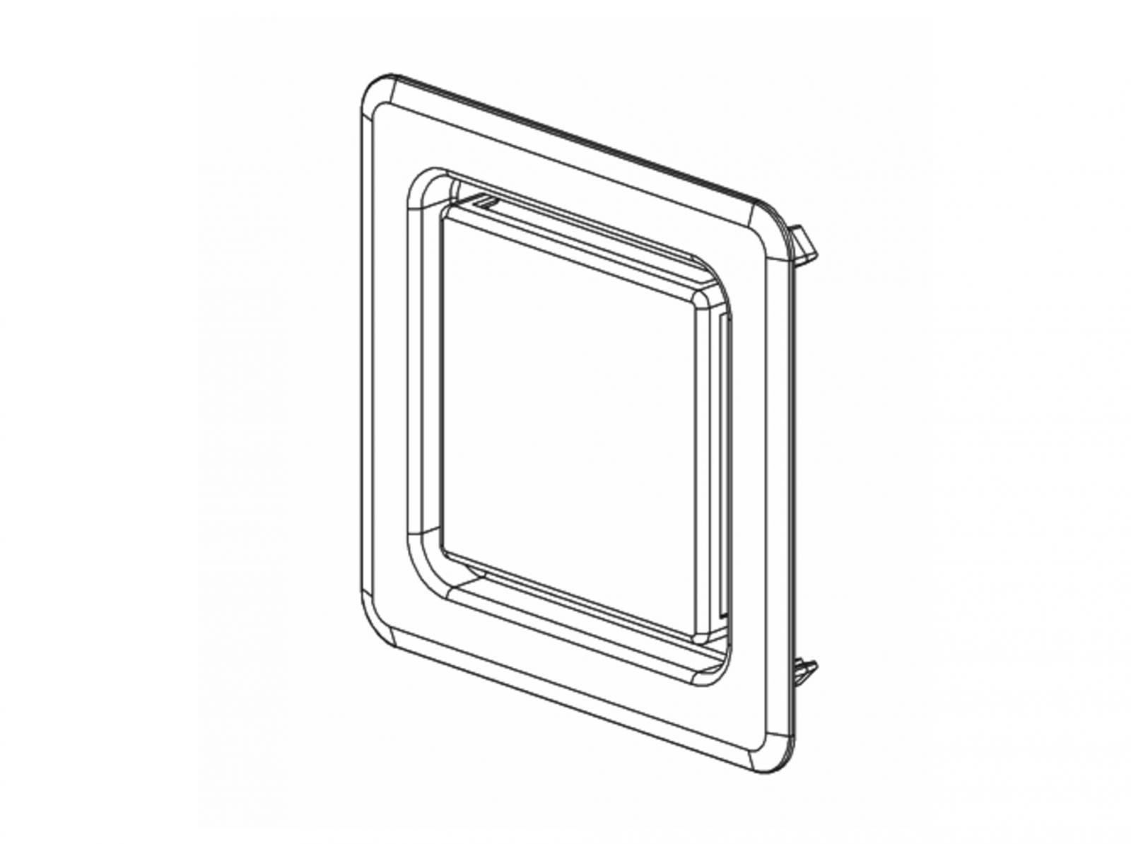 Dallmer DallVent WE Abdeckung für Rohrbelüfter weiß 120 x 120 mm 850041 - Bild 3