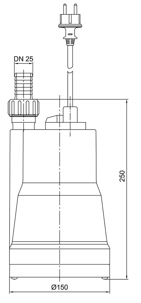 Zehnder Flachsauger Schmutzwasser-Tauchpumpe FSP 330 ohne Schwimmerschalter 13187 - Bild 2