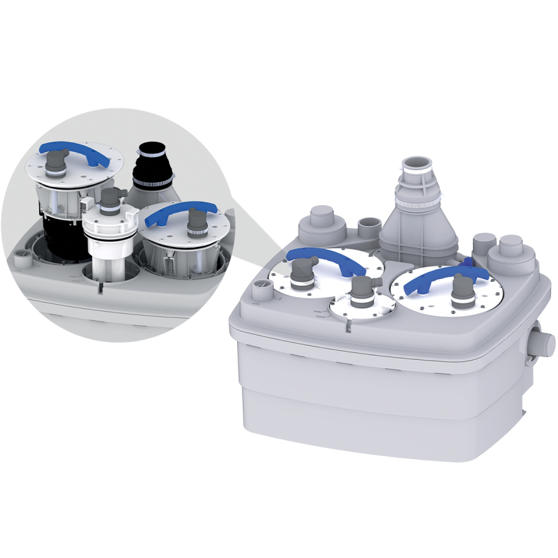 SFA Hebeanlage Sanicubic 2 Pro Smart mit funkgesteuertem Alarmmelder IP68, 0029SMART - Bild 3