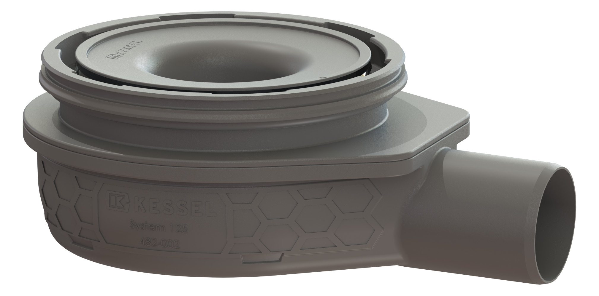 KESSEL Grundkörper Der Ultraflache 79, DN 50, Geruchsverschluss 50 mm, ohne Rost - Bild 1