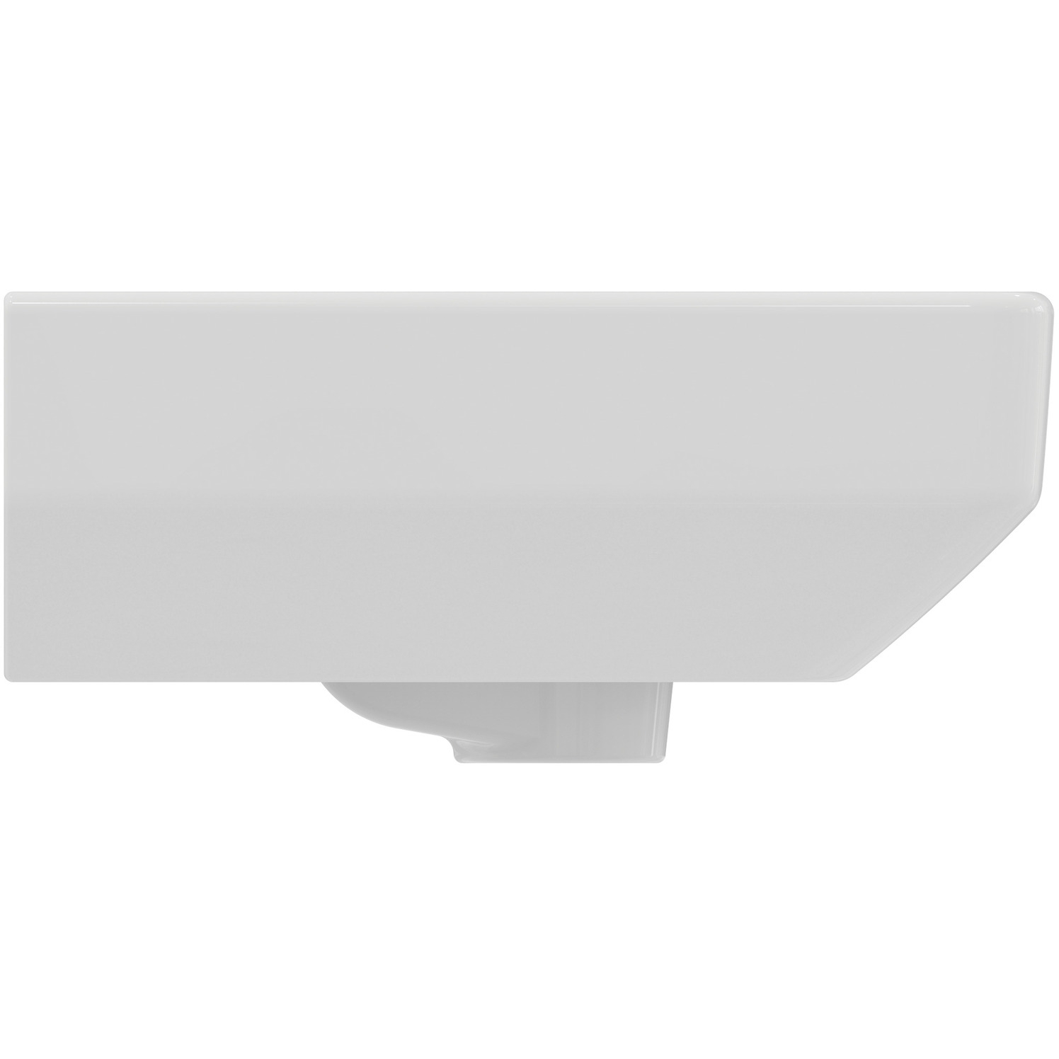 VIGOUR Handwaschbecken derby V3 edge 50x35cm mit Hahnloch und Überlauf