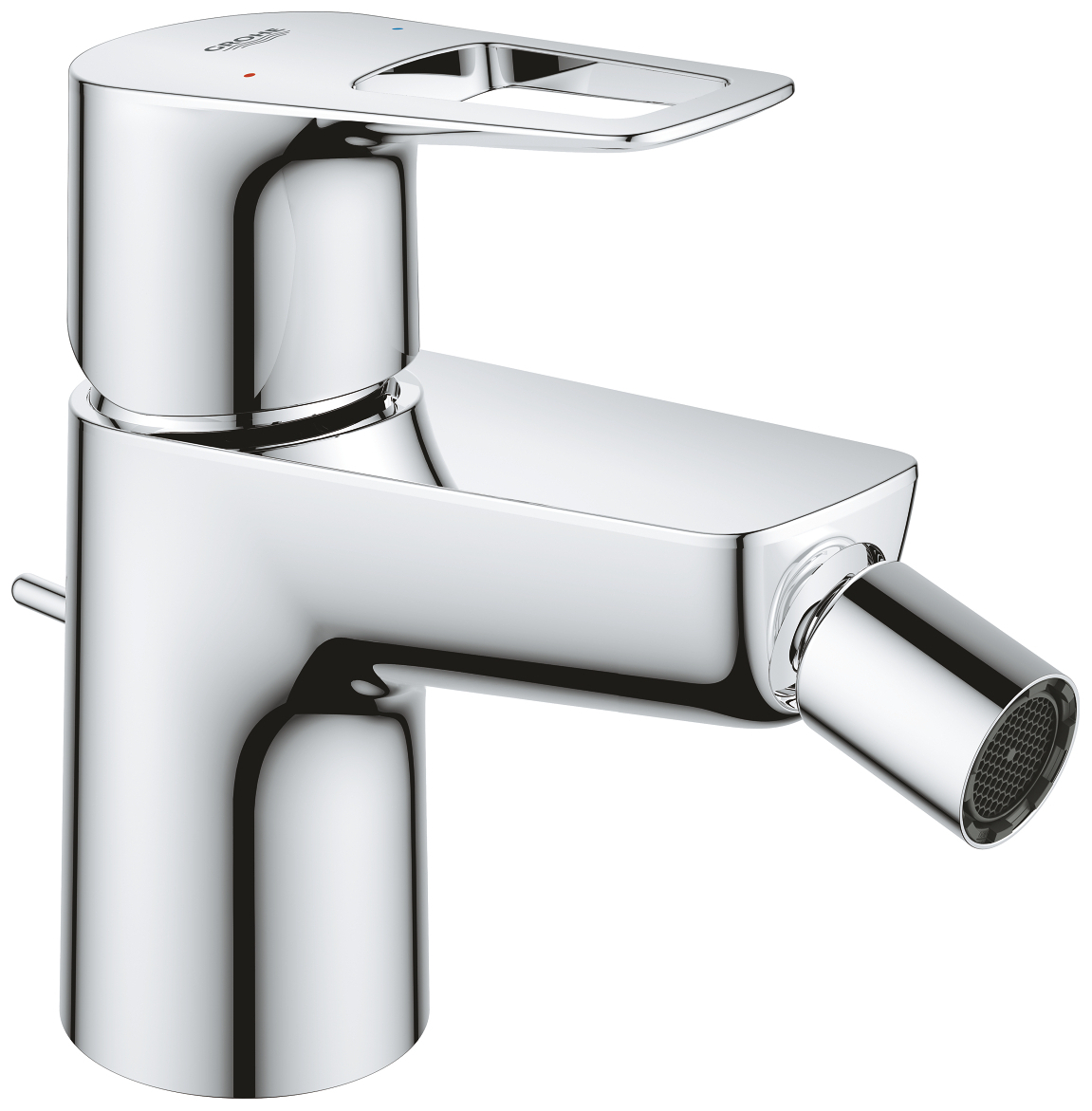 GROHE Bidetbatterie BauLoop für Einlochmontage mit Ablaufgarnitur chrom 23338001 - Bild 1