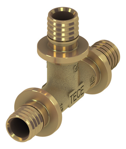 TECEflex T-Stück Dim. 32 x 32 x 32, Siliziumbronze 710132 - Bild 1