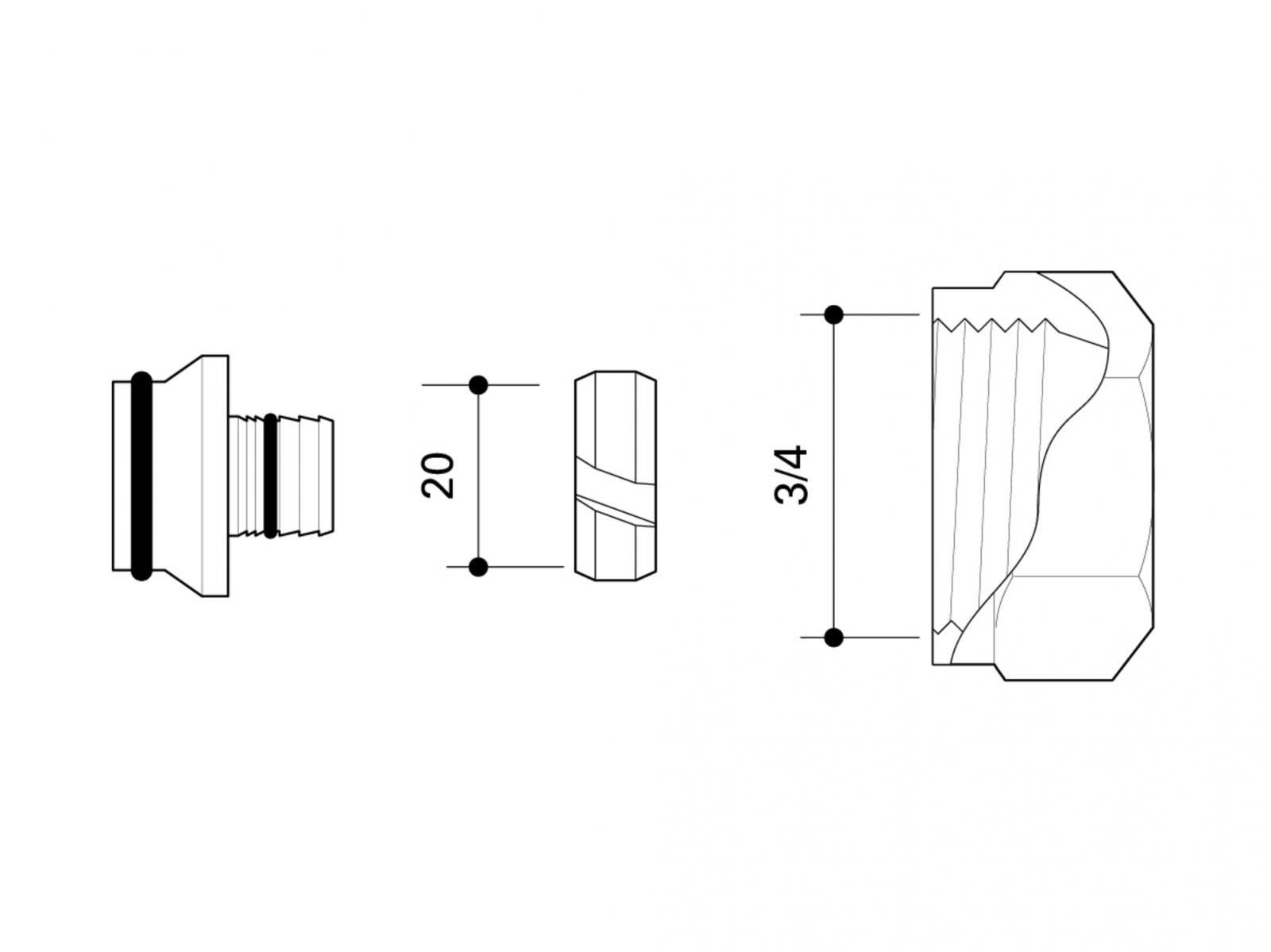 Fränkische Klemmverschraubung 20x2mm 74820103 - Bild 2