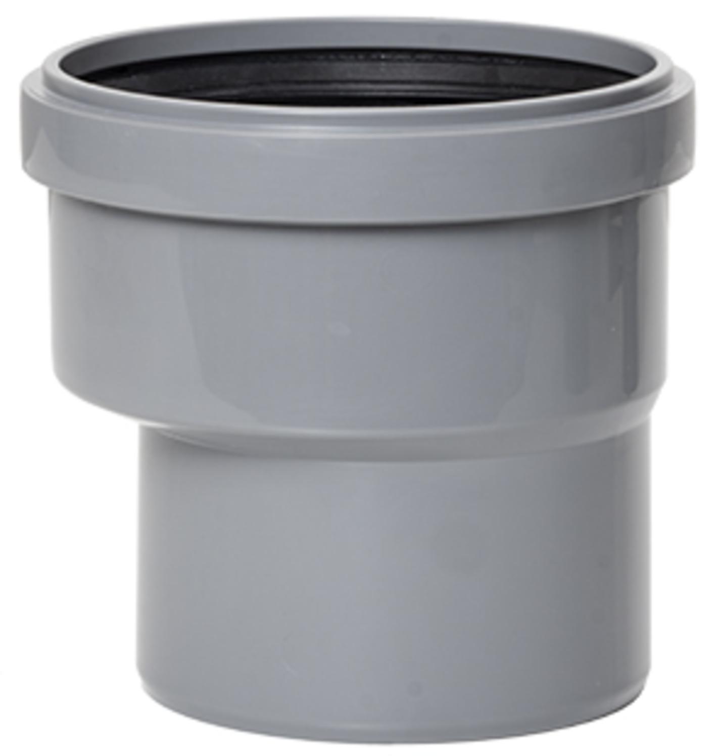 Airfit Reduzieradapter Muffe DN 125 Spitzende 110, exzentrisch, aus PP 61210RA - Bild 1