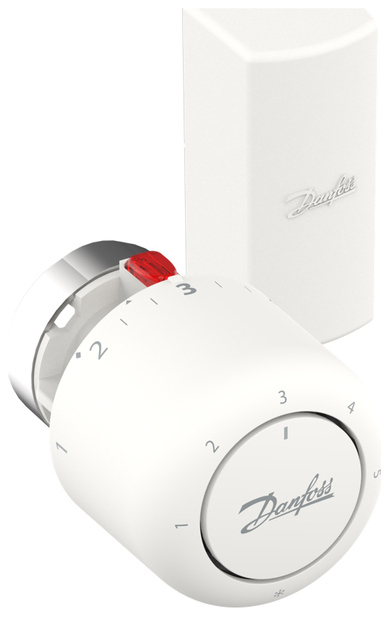 Danfoss Thermostatkopf Aero RA/V 7-26°C RAL9016 Fernfühler Kapillarrohrlänge 0-2m 015G4562 - Bild 2