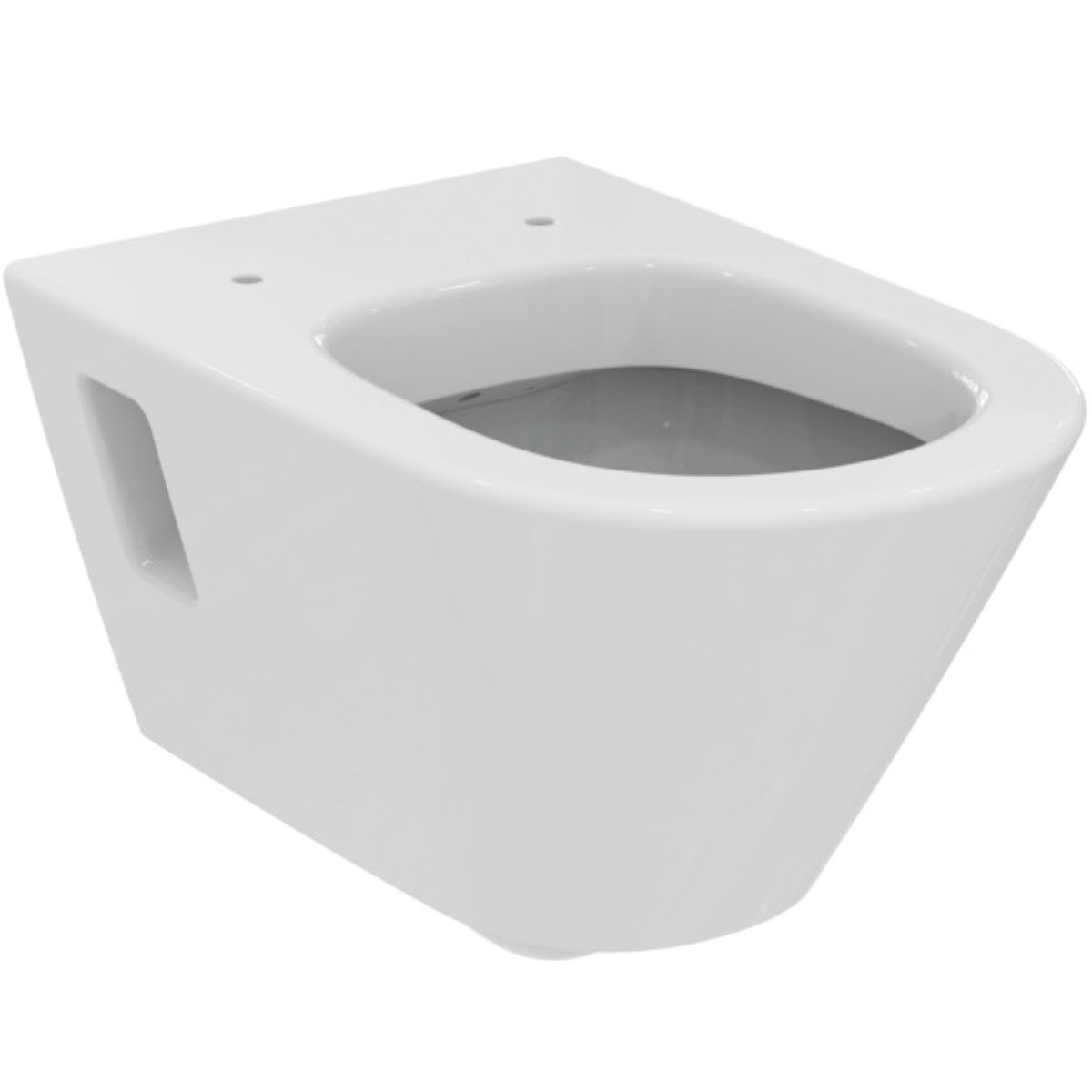 VIGOUR Wand-Tiefspül-WC derby V3 PflegetectPlus weiss, mit Spülrand, WC-Sitz mit Absenkautomatik