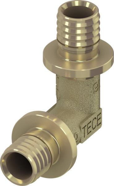 TECEflex Winkelkupplung 90 Grad 20x20 mm Messing 767020 - Bild 1