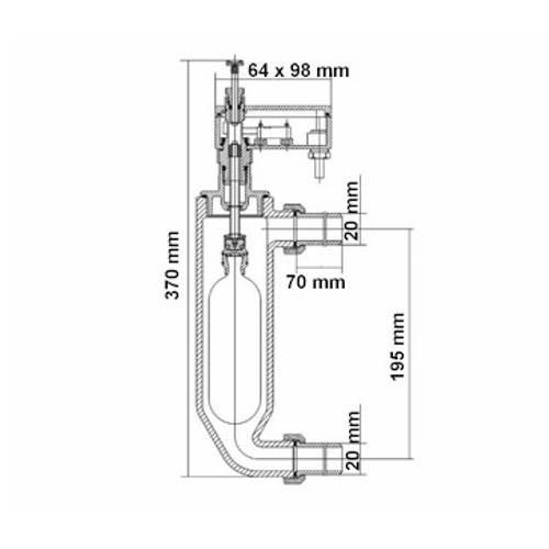 MwSt. Syr Typ 933 Schalteinheit für Wasserstandbegrezer 0933-104.04 Inkl 