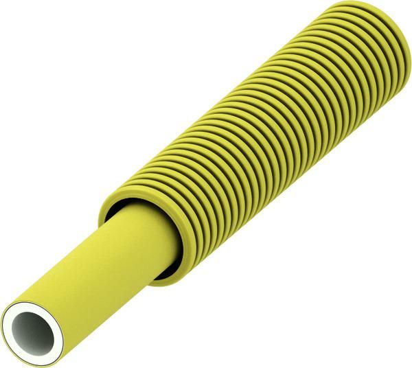 TECEflex Verbundrohr PE-Xc/Al/PE-RT Gas gelb 25 (26x4,0 mm), Rolle je 25m 782025 - Bild 1