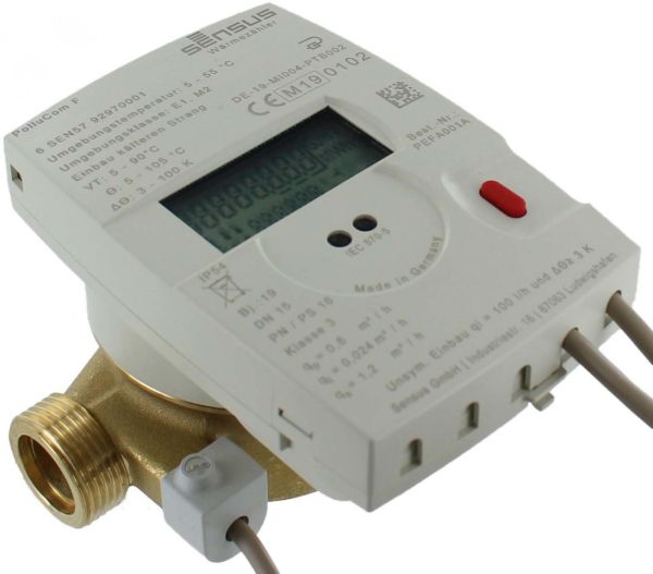 Sensus Wärmezähler PolluCom F Qp 0,6 B Kompakt - AG 3/4'' - BL 110 mm inkl. Konformitätsentgelt - Bild 1