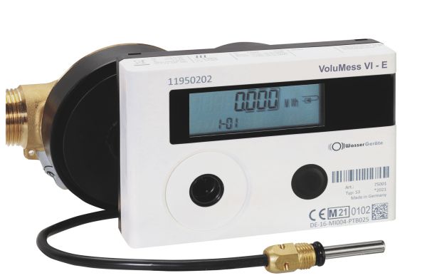 Wasser-Geräte Wärmezähler VoluMess VI, QN 1,5 - AG 3/4'' - BL 110 mm inkl. Konformitätsentgelt - Bild 1