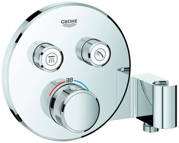 GROHE Thermostat Grohtherm SmartControl FMS rund 2 ASV Brausehalter chrom 29120000 - Bild 1