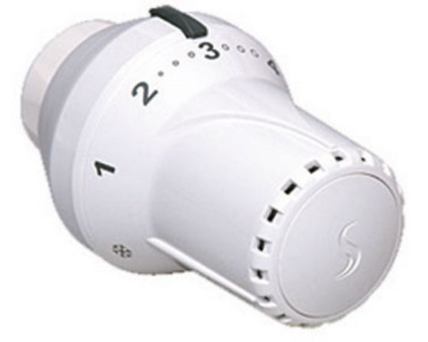 COSMO Thermostatkopf weiss mit Nullstellung mit Klemmanschluss für Danfoss - Bild 1