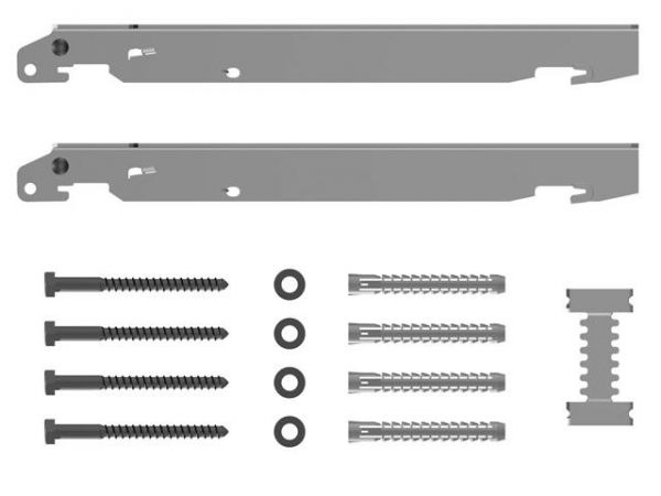 Kermi Schnellmontagekonsolen Set für Typ 11 bis 33, BH 900 mm, WA 30 mm, weiß - Bild 1