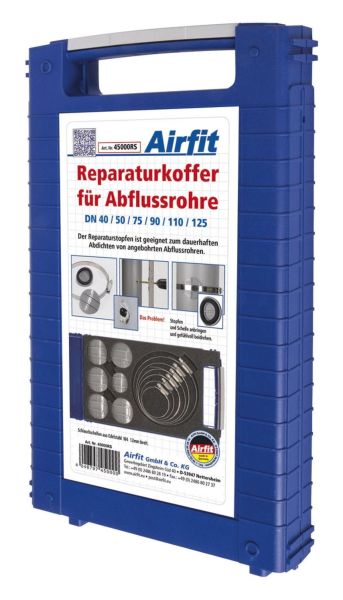 Airfit Reparaturkoffer für Abwasserrohre DN40/50/70/90/100/125 Nr. 45000RS - Bild 1