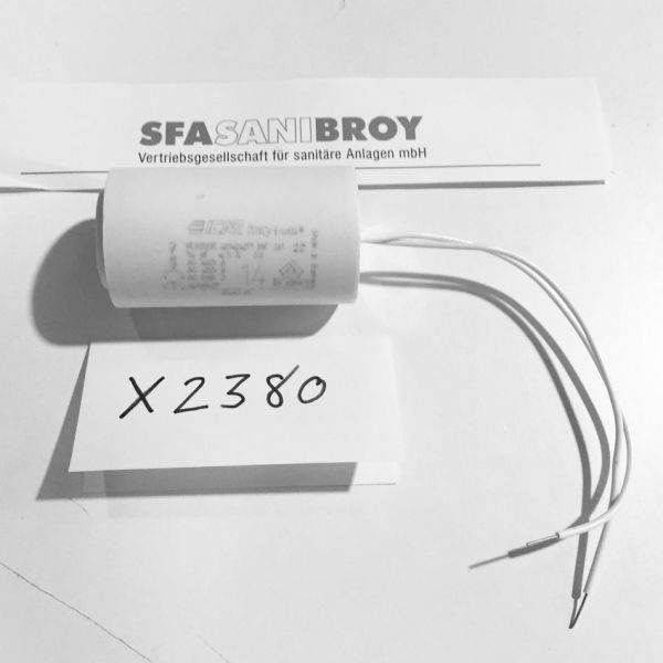 SFA Kondensator 14 µf Ersatzteil für Sanibroy X2380 - Bild 1