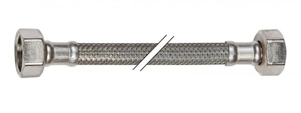 Flexibler Verbindungsschlauch Silikon KTWA 300mm mit 2 Überwurfmuttern 1/2'' x 1/2'' - Bild 1
