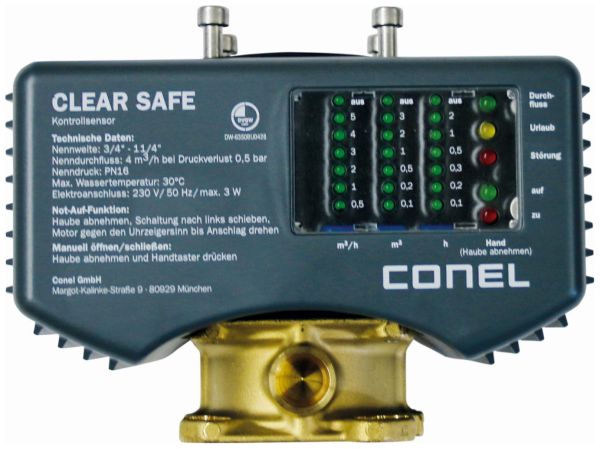 CONEL Kontrollsensor CLEAR 2.0 SAFE, zum Zwischenbau 3/4'' bis 1 1/4'', für CLEAR Filter - Bild 1