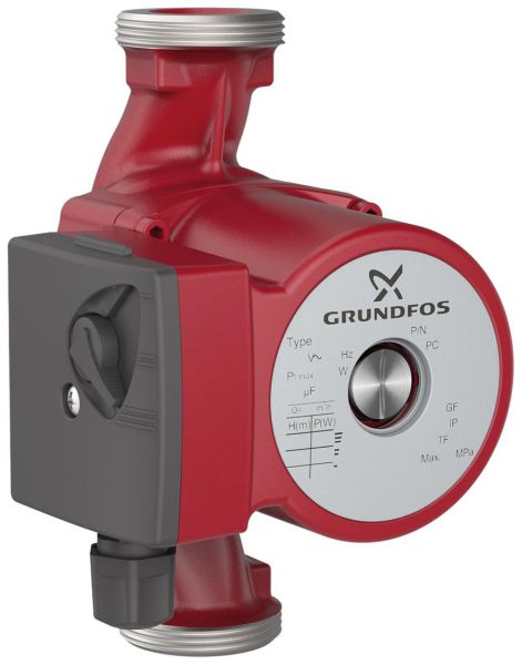 GRUNDFOS Zirkulationspumpe UPS 25-40 N 180mm, Edelstahl, 1x230V G 1 1/2, 96913060 - Bild 1