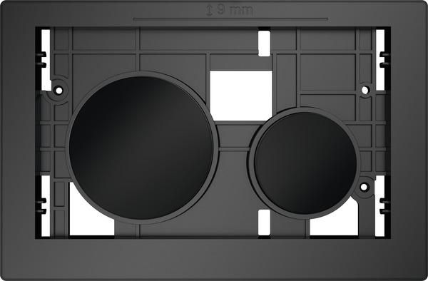 TECEloop Betätigungseinheit für WC-Betätigungsplatte,Tasten schwarz matt 9240619 - Bild 1