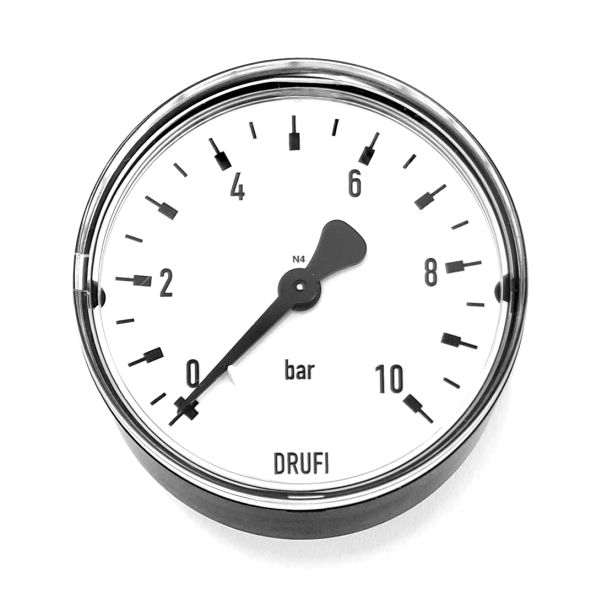SYR Manometer 0-10 bar Anschluss hinten für DRUFI, DRUFI Classic, Logic bis 04/2011 Nr. 2315.00.921 - Bild 1