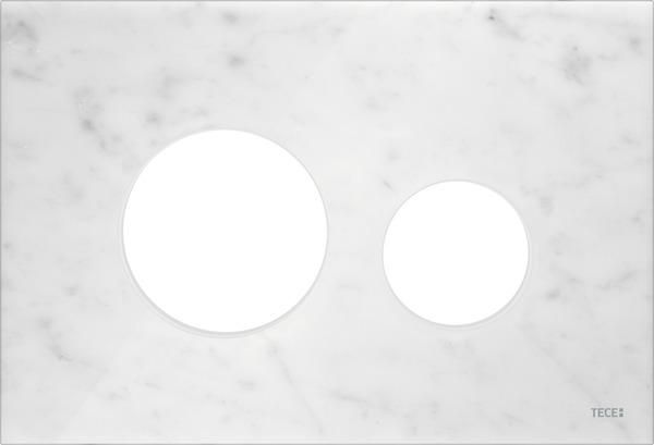 TECEloop Blende für WC-Betätigungsplatte Marmor weiß 9240613 - Bild 1