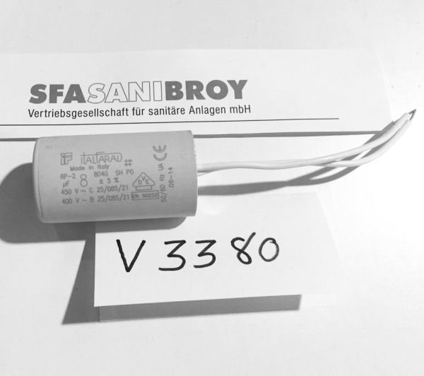 SFA Kondensator 8 µf V3380, für SaniCom, SaniSpeed und SaniVite - Bild 1